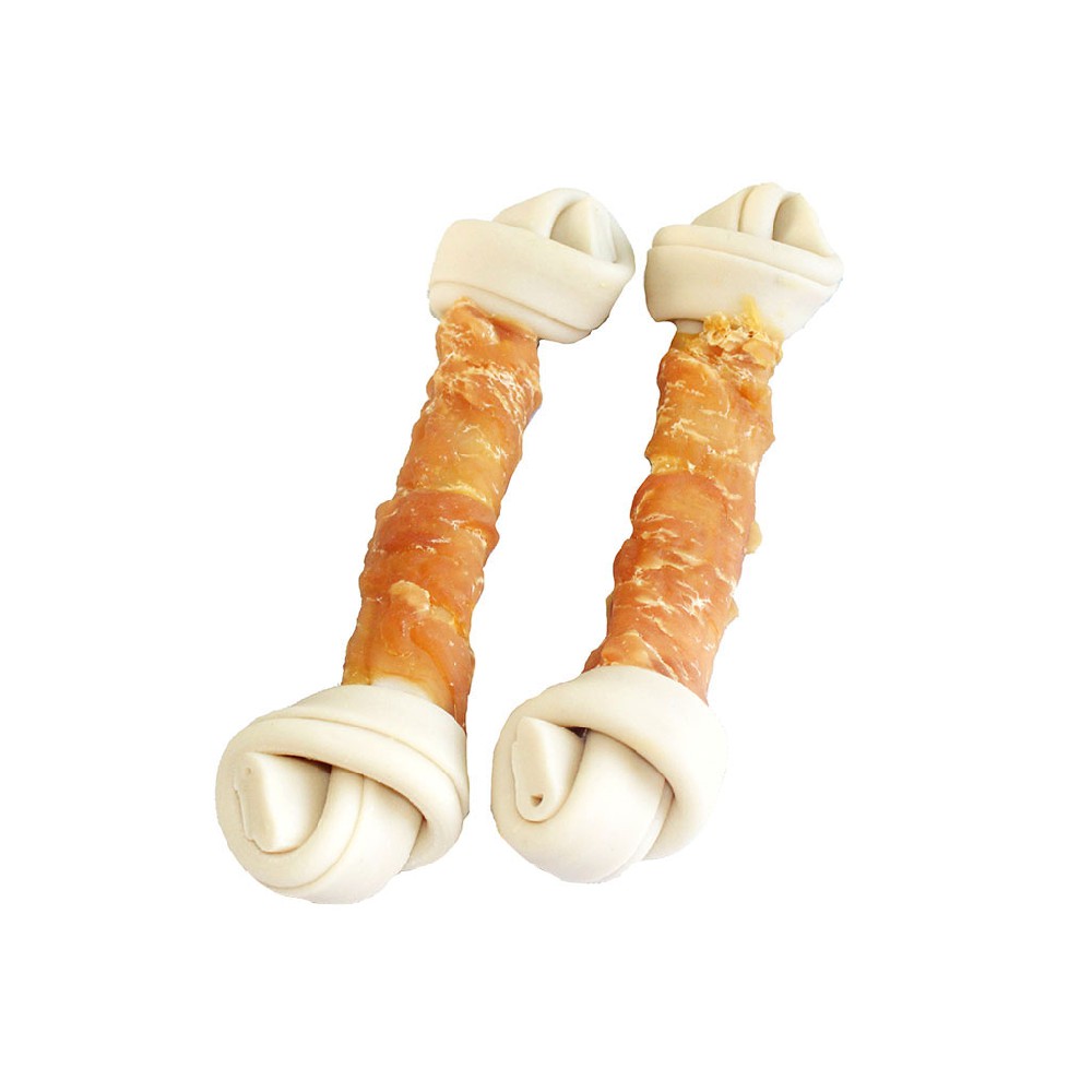 Chicken Wrapped Dental Knotted Bone