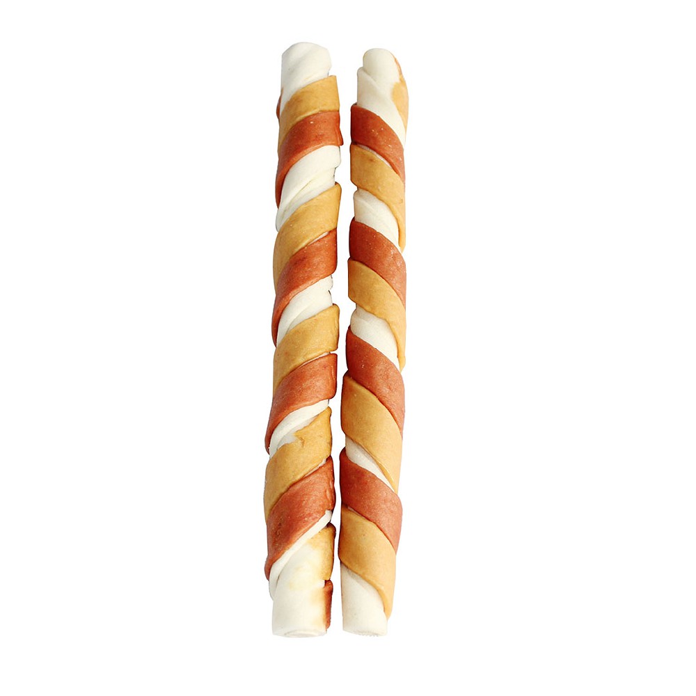 Chicken and Duck Wrapped Rawhide Twists