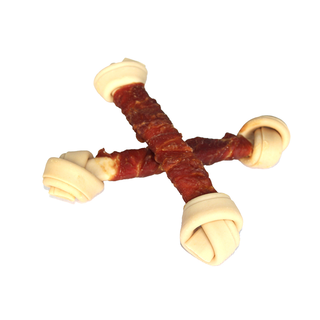 Duck Wrapped Dental Knotted Bone