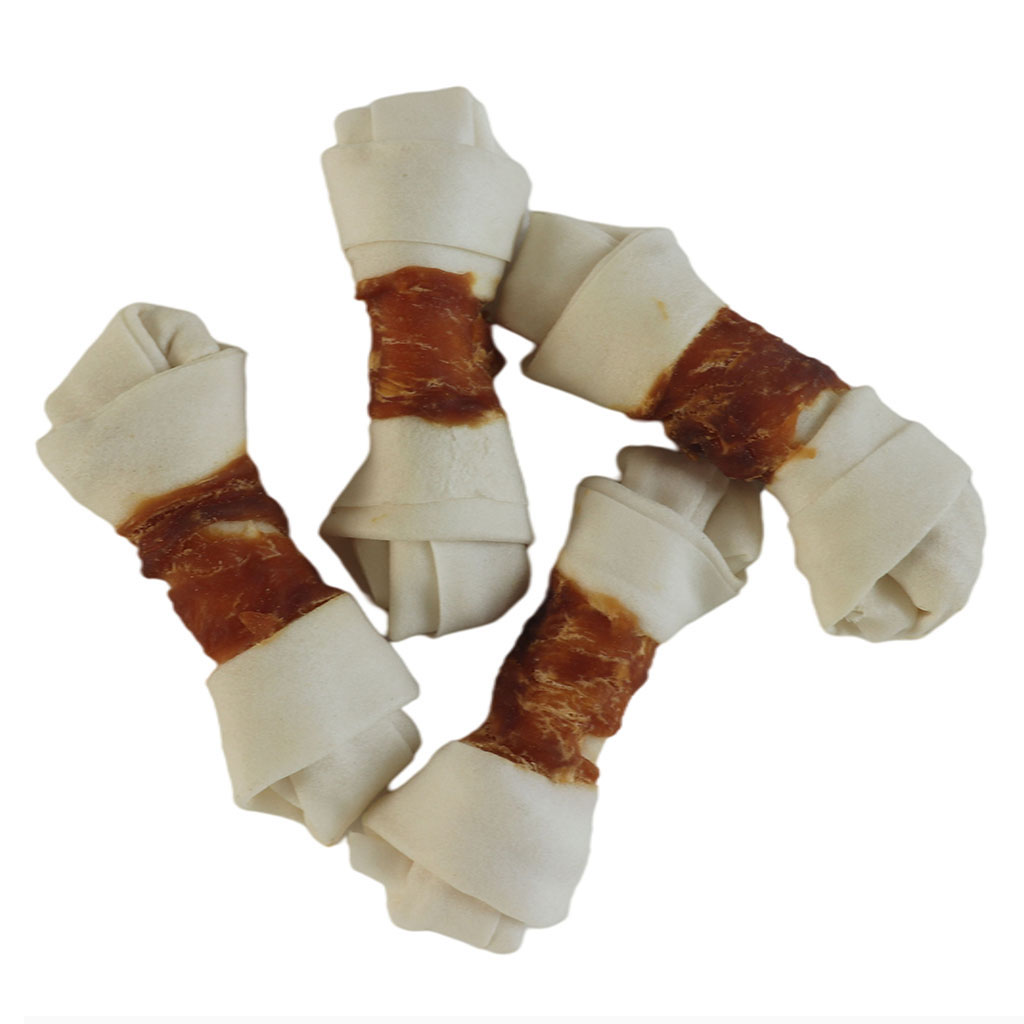 Duck Wrapped Knotted Bone