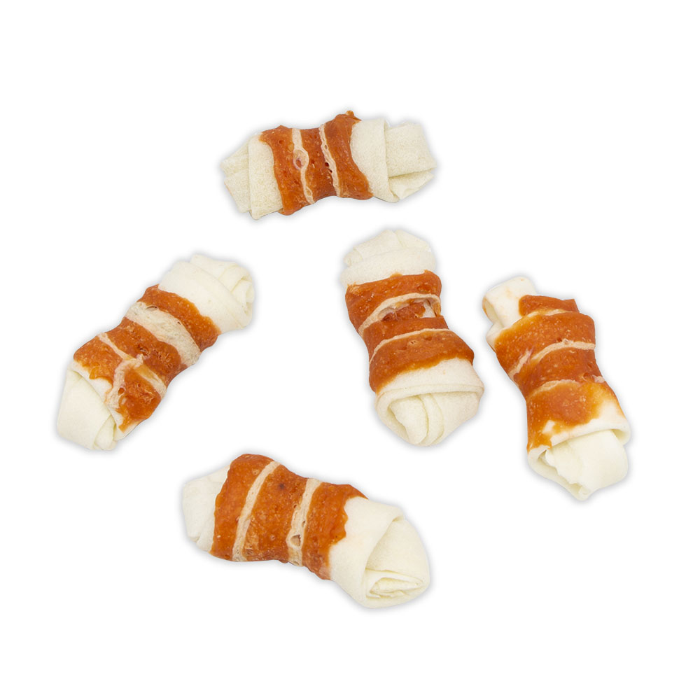 Marble Salmon Knotted Bone